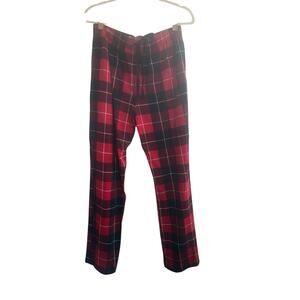 NWT SOMA Mens Small Pajama Pants Family BLANKET PLAID Navy Red Pullon Soft #6129